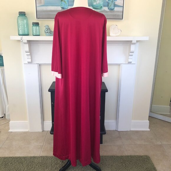 Vintage Lorraine Peignoir Gown & Robe Set Medium Long Pink - Picture 6 of 14